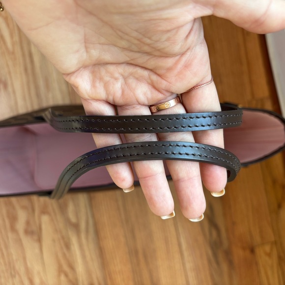 Authentic Louis Vuitton Neverfull MM damier ebene ballerina pink interior - Picture 14 of 16